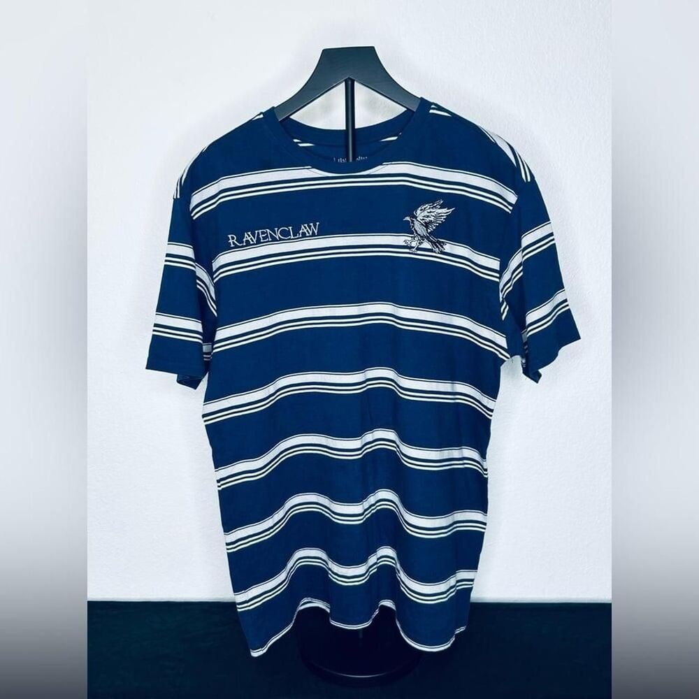 Warner-bros Men's Blue and White T-shirt